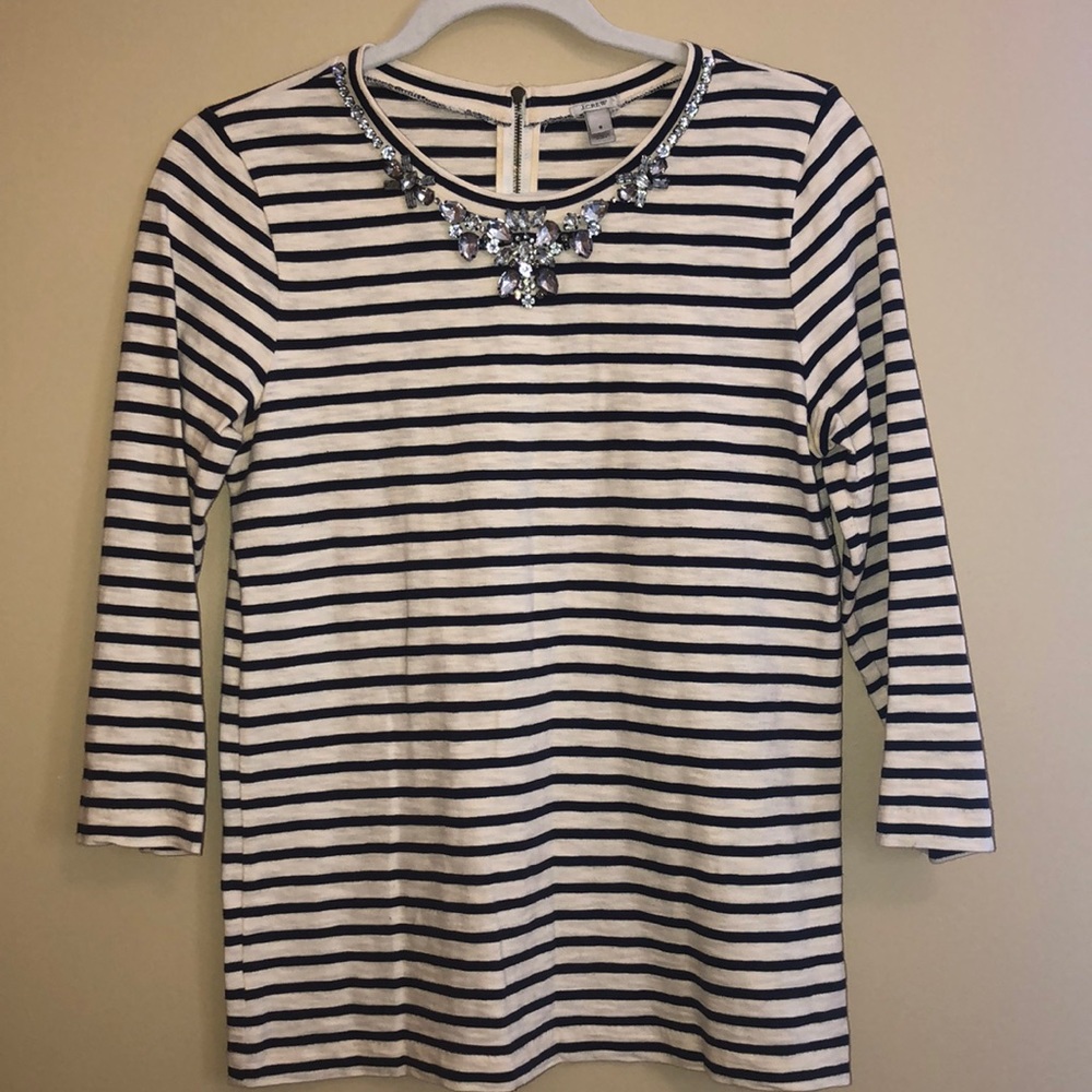J. Crew Embellished Top